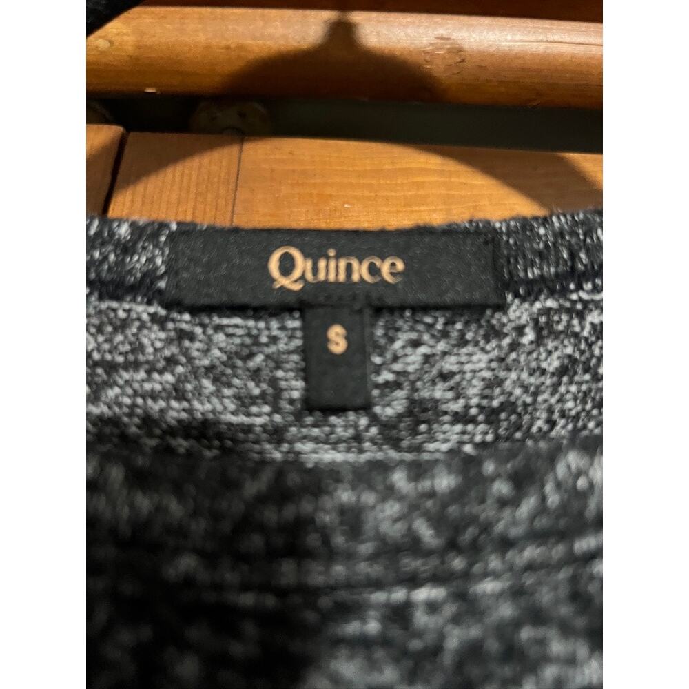 Quince Women's Brushed Jersey Long Sleeve Lounge Tee Shirt Charcoal Gray Size S - Picture 6 of 9